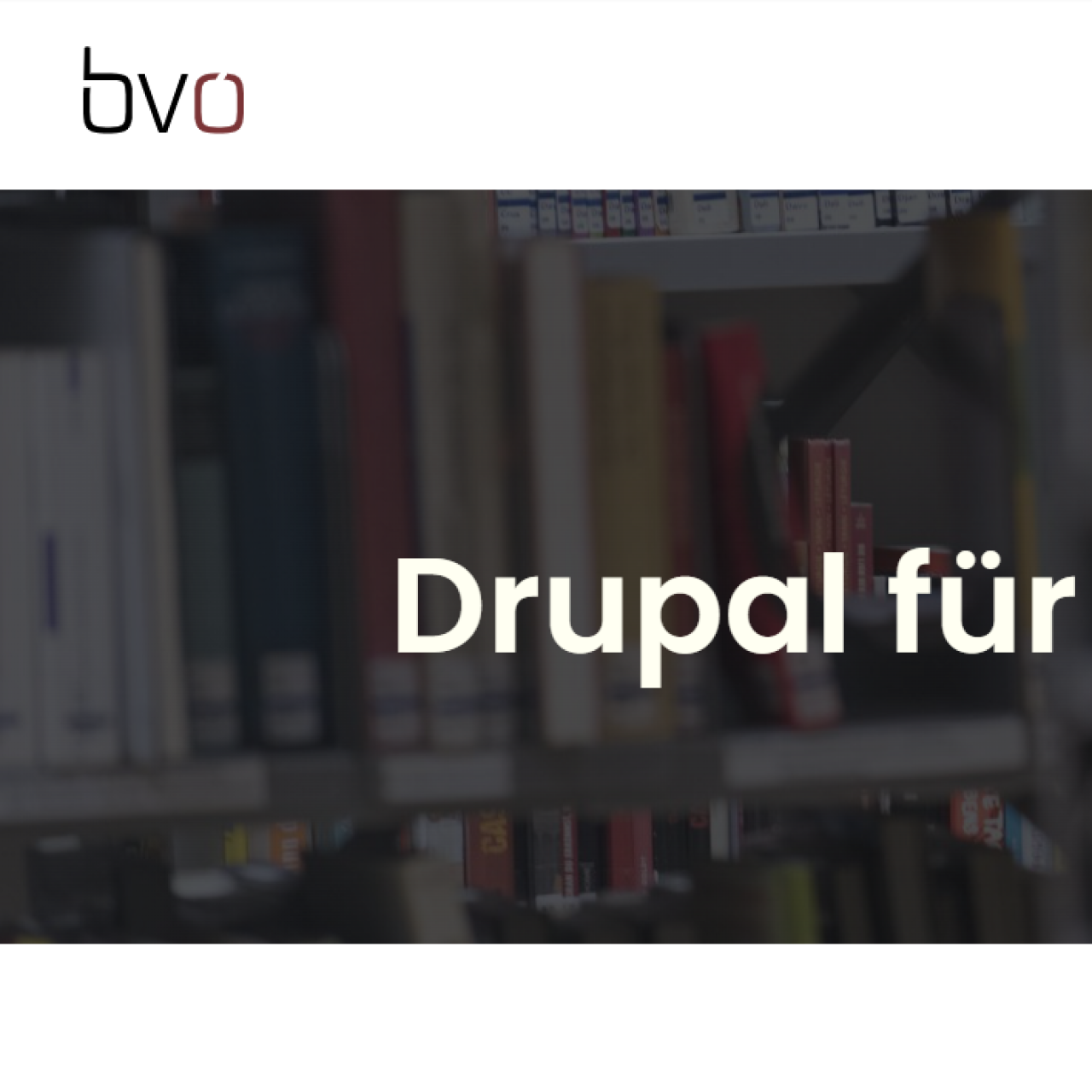 Heroblock Drupal für Bibliotheken
